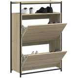 vidaXL Omarica za čevlje sonoma hrast 75x34x112 cm inženirski les | Shoptok.si