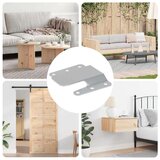  Držač za ravno montiranje 12 pcs Srebrno 75 x 66 mm Čelik | shoptok.hr