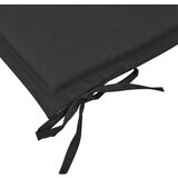  Jastuk za vrtnu klupu crni 120 x 50 x 3 cm od tkanine Oxford | shoptok.hr