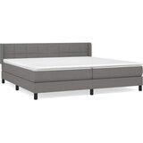  Krevet s oprugama i madracem tamnosivi 200 x 200 cm od tkanine | shoptok.hr