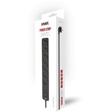 Max produžni kabel s prekidačem, MPS-106SB-3M, 6 utičnica 3 m, crni | Eponuda.ba