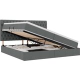  Krevet s madracem i skladištem Tamno siva 200 x 200 cm | shoptok.hr