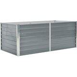  Povišena vrtna gredica 160 x 80 x 45 cm pocinčani čelik siva | shoptok.hr