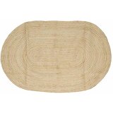 vidaXL Tepih Prirodna i bijela 152 x 245 cm Juta Cijene