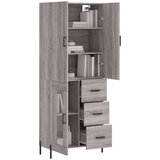  Visoka komoda siva sonome 69 5x34x180 cm od konstruiranog drva | shoptok.hr