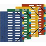 Exacompta Kartotečna mapa DIN A4, karton, 24 predelkov, rdeča, (21651878) | Shoptok.si
