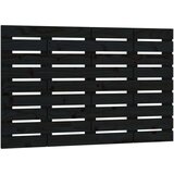  Zidno uzglavlje crni 81x3x63 cm od masivne borovine | shoptok.hr
