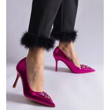 Gemre Almana pink patent stilettos embellished with rhinestones | Shoptok.si