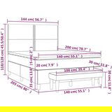  Box spring postelja z vzmetnico roza 140x200 cm žamet | Shoptok.si