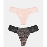 Sinsay String gaćice s čipkom 2 pack u
