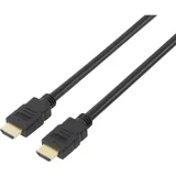 HDMI priključni kabel HDMI-A vtič\, HDMI-A vtič 10.00 m črna SP-7870112 avdio povratni kanal\, pozlačeni konektorji HDMI kabel, (20417909)