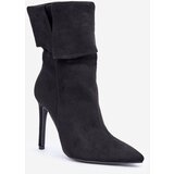 Boto FG2 Stiletto Boots With Turned Shaft Black Luxira | Eponuda.ba