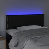  LED uzglavlje crno 100 x 5 x 78/88 cm od umjetne kože | shoptok.hr