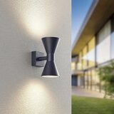 Trio Leuchten Moderna stenska svetilka črna 2 lučka - Rolf | Shoptok.si