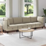  Set namještaja za dnevni boravak 4 pcs Pijesak Tkanina | shoptok.hr