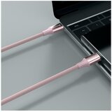 Swissten kabel USB-C/USB-C TEXTILE II, 3A, 60W, 480 Mb/s, 1,5m rozi | shoptok.hr