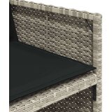 vidaXL 17-dijelni vrtni blagovaonski set s jastucima svijetlosivi | shoptok.hr