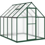  Staklenik s okvirom zeleni 224 x 169 x 195 cm aluminijski | Eponuda.com