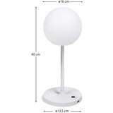 Kave Home LED prenosljiva zunanja svetilka z daljinskim upravljalnikom/zatemnitvena na USB ø 16 cm Dinesh – | Shoptok.si