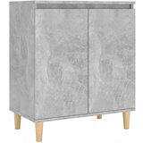 Maison Chic Komoda - Predalnik z lesenimi nogami betonsko siva 60x35x70cm iverna pl., (21719288) | Shoptok.si