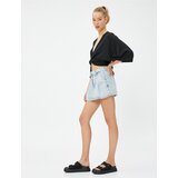 Koton Crop Kimono with Wide Sleeves with Tie Front Detail | Shoptok.si