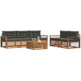  Set vanjskih sofa 6 kom. Prirodna i antracit | shoptok.hr