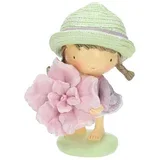 Kipec Deklica z rožo h15cm / poliresina, (5000267261)