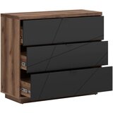XORA komoda, črna, barve hrasta | Shoptok.si