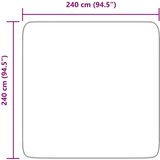  Čupavi tepih s visokim vlaknima tamnoplavi 240x240 cm poliester | shoptok.hr