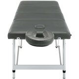 vidaXL Masažna miza s 4 conami aluminijast okvir antracit 186x68 cm | Shoptok.si