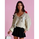 DStreet Sweter damski one size PUREBOW beżowy | Shoptok.si