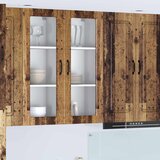  Zidni stakleni ormarić PORTO Staro drvo 40 x 31 x 100 cm | Eponuda.ba