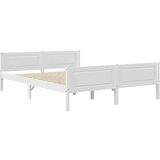 Maison Chic Posteljni okvir - Dvoposteljna postelja - Zakonska postelja trdna borovina bele barve 120x200 cm-J15493, (21773253) | Shoptok.si