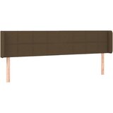  LED uzglavlje tamnosmeđe 203x16x78/88 cm od tkanine | shoptok.hr