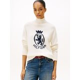 Tommy Hilfiger Pulover črna / volneno bela | Shoptok.si