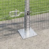 vidaXL Set nosilcev ograje Set 2 Pocinkano jeklo 10 x 1 m Vzdržljivo | Shoptok.si