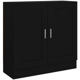 Ormarić za knjige crni 82,5 x 30,5 x 80 od konstruiranog drva | shoptok.hr