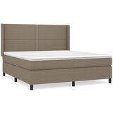  The Living Store Box spring postelja z vzmetnico taupe 180x200 cm blago - Box Spring Postelja, (21450196) | Shoptok.si