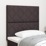  Vzglavje z vzglavjem Temno rjava 90 cm Umjetno usnje, (5000142245) | Shoptok.si