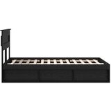  Konstrukcija postelje Črna 120 x 200 cm Masivno borovo les, (5000104134) | Shoptok.si