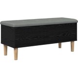  Klupa za odlaganje s jastučićem Crni hrast 102 x 42 x 46 cm | shoptok.hr