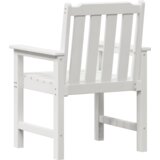 vidaXL vrtne jedilne stolice 4 kosi bele 65,5x55,5x88 cm HDPE | Shoptok.si