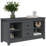 TV ormarić sivi 103 x 36,5 x 52 cm od masivne borovine | shoptok.hr