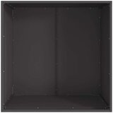 vidaXL Crna Hladno valjani čelik 80 x 80 x 43 cm Izdržljivo Ognjište | shoptok.hr