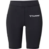 Hummel Sportske hlače svijetlosiva / crna
