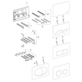 Geberit 240.173.00.1 KOMPLET VIJAKA ZA RAZMAK (2 KOM.) | ePonuda.com