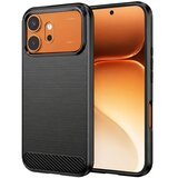 Techsuit Carbon Silicone maska za Honor 600 / 600 Pro – crna | shoptok.hr