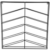 PT LIVING Crni zidni metalni držač za boce vina broj boca 10 kom 67x66x7,5 cm Cuadro – | shoptok.hr