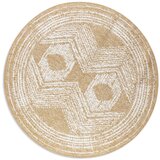Elle Decoration Oker žuti/krem okrugao vanjski tepih ø 140 cm Gemini – | shoptok.hr