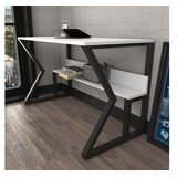 Hanah home Radni sto, 120x72,8x60 cm, Bijelo-Zlatni | Eponuda.ba